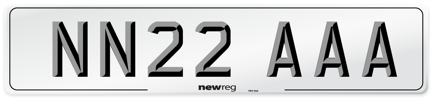 NN22 AAA Number Plate from New Reg